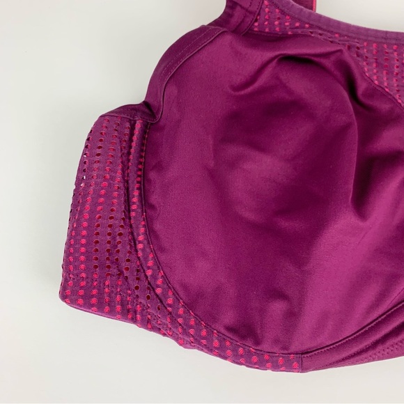 Soma Sport Max Support Underwire Purple Pink 44D - Picture 7 of 13